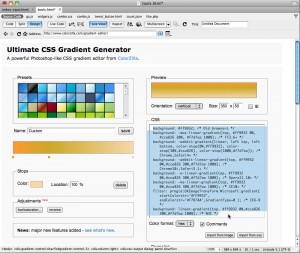 Live View rendering Colorzilla's Gradient Maker